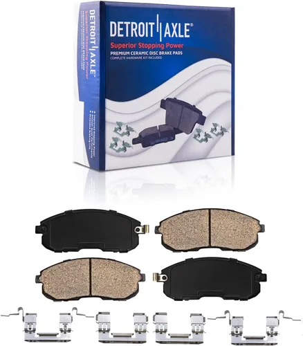Miniatura 35 de Detroit Axle - Pastillas de Freno para Nissan Altima Sentra 350Z Juke INFINITI G35, Pastillas de Freno Cerámica Delanteras y Traseras Reemplazo