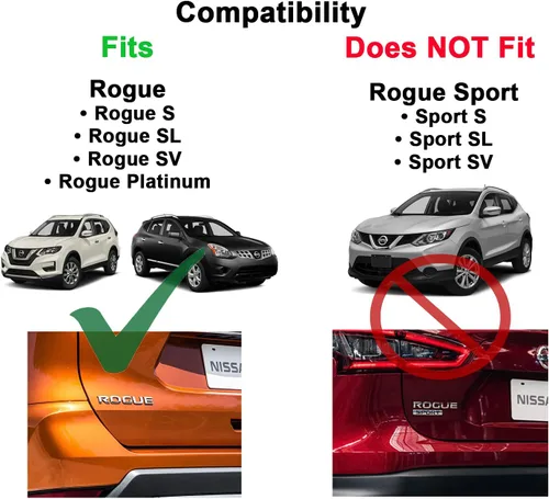 Miniatura 2 de BRIGHTLINES - Barra transversal para techo compatible con Nissan Rogue 2014-2020