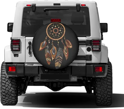Miniatura 2 de Dream Catcher - Cubierta de neumático de repuesto a prueba de polvo, para remolque, RV, SUV y muchos vehículos, 15 pulgadas