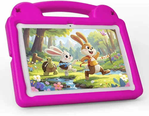 Miniatura 12 de Tabletas Android 15 – Tableta para niños de 10 pulgadas con funda, Octa-Core, 8 GB+64 GB de almacenamiento (expandible a 1 TB), cámara dual, S1-Rojo