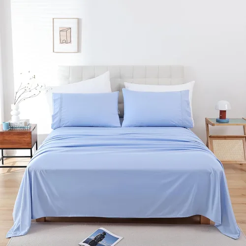 Miniatura 22 de Whitney Home Textile - Juego de sábanas tamaño King, sábanas de microfibra suaves de hotel tamaño King, bolsillo extra profundo, juegos de sábanas