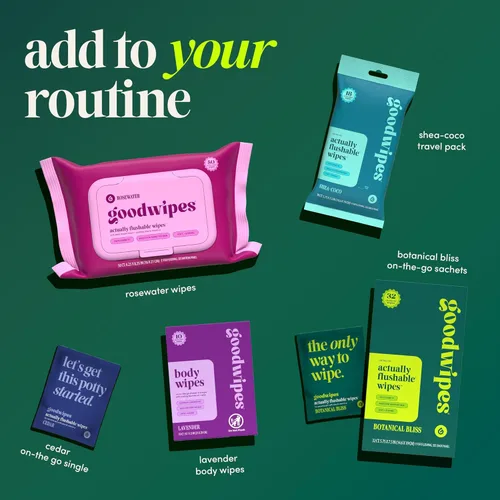 Miniatura 7 de goodwipes Toallitas Desechables por el Inodoro para el Trasero - Toallitas Húmedas Extra Grandes para Adultos para Mujeres y Hombres - Esenciales