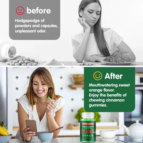 Miniatura 9 de Gomitas de Clorella de espirulina azul orgánica, 13 en 1 Super Greens & Superfoods, espirulina de 2500 mg de energía diaria mejorada con musgo