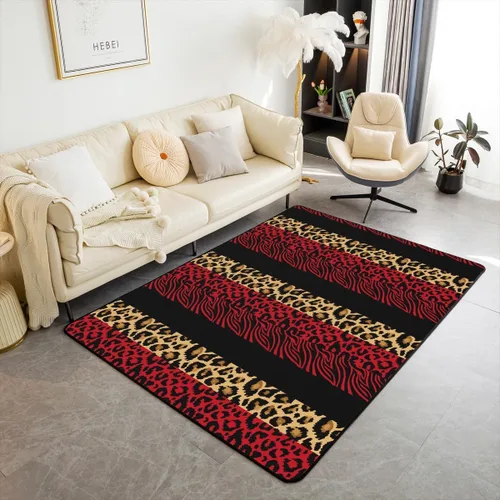 Miniatura 11 de jejeloiu Groovy Flower Area Rug 5x7 Polyester Retro Floral Boho Living Room Rugs 70S Hippie Groovy Flowers Bohemian Decor Carpet Psychedelic Floral