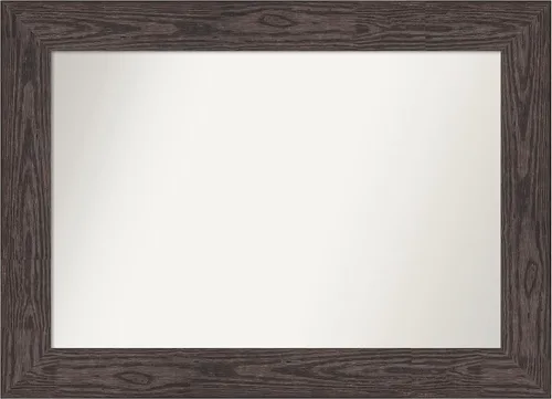 Miniatura 583 de Amanti Art Espejo personalizado, espejo de baño negro puente, espejo de pared o espejo de tocador de baño sobre el fregadero (26 x 26 pulgadas)