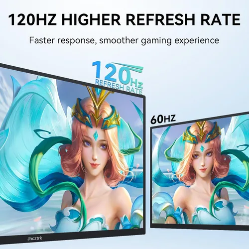 Miniatura 2 de Monitor portátil de 18.5 pulgadas 120Hz FHD 1080P HDMI USB-C, 99% sRGB, monitores de juegos HDR Altavoces incorporados Kickstand y VESA Segunda