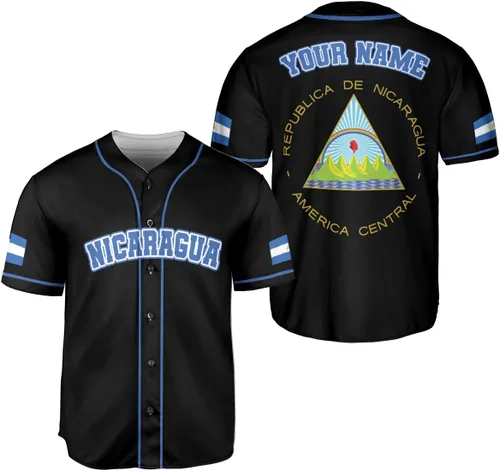 Miniatura 11 de Camiseta de béisbol de Nicaragua personalizada, camiseta de béisbol de Nicaragua personalizada para hombres y mujeres, camisas nicaragüenses