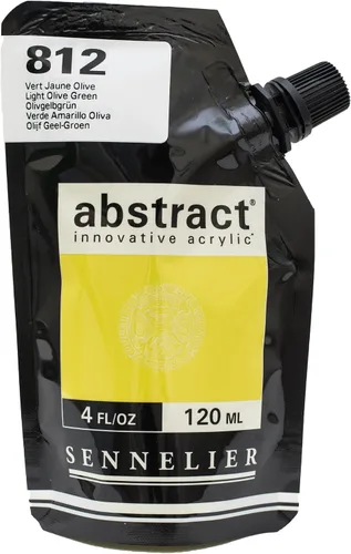 Miniatura 22 de SENNELIER Pintura acrílica abstracta innovadora para cuerpo pesado, bolsa de 16.9 fl oz, blanco titanio