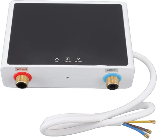 Miniatura 4 de Calentador de agua eléctrico sin tanque de 4000 W a 110 voltios, pantalla digital, calentador de agua eléctrico con control remoto para cocina