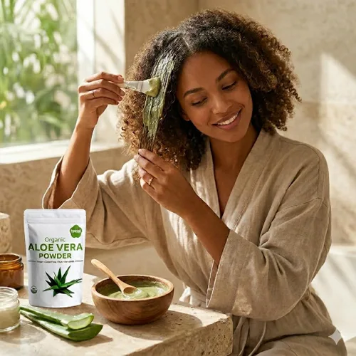 Miniatura 9 de Iyasa Holistics Aloe Vera orgánico en polvo de 8 onzas – Aloe Barbadensis hoja entera – Certificado USDA finamente molido, fórmula fácil de mezclar