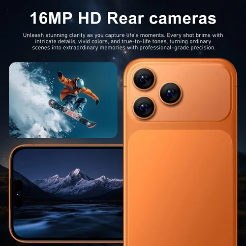 Miniatura 9 de Desbloquear teléfono, pantalla de 6.6 pulgadas, 2GB RAM+16GB ROM, cámara de 16MP, compatible con 3G WCDMA: 850/2100MHZ, chip de alta velocidad de 4