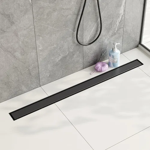 Miniatura 28 de Neodrain Drenaje lineal de ducha de 12 pulgadas con cubierta plana y de inserción de azulejos 2 en 1, drenaje de piso de ducha rectangular de acero