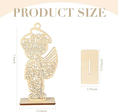 Miniatura 2 de Centros de mesa de bautismo de madera para mesa, centros de mesa para bautizo bodas, decoraciones de comunión Mi Primera, decoraciones de bautismo