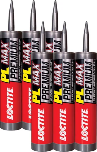 Miniatura 10 de Loctite PL Premium Max Adhesivo de construcción, cartucho de 9 onzas líquidas, 1 paquete, pegamento de construcción versátil para madera, hormigón
