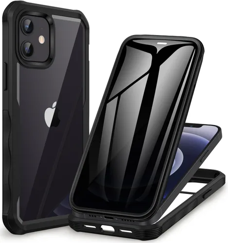 Miniatura 26 de CENHUFO Funda de privacidad para iPhone 11 Pro, funda de cuerpo completo con protector de pantalla de privacidad de vidrio templado 9H integrado