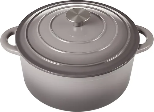 Miniatura 22 de Miereirl Olla Holandesa Esmaltada de 6.5 Cuartos con Tapa, Olla Holandesa de Hierro Fundido con Asas Dobles para Hornear Pan, Cocinar, Utensilios