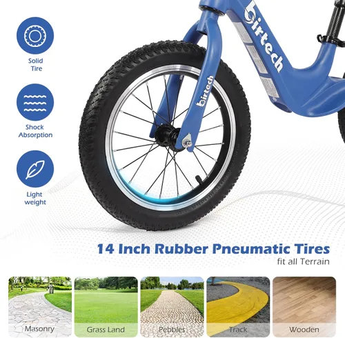 Miniatura 7 de Bicicleta de equilibrio para niños y niñas de 3, 4, 5, 6 años, neumáticos de aire con marco de aleación de magnesio, ligera, sin pedales, bicicleta