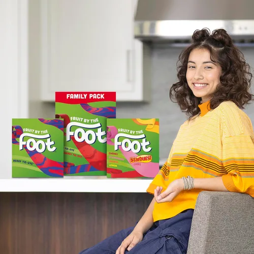Miniatura 8 de Fruit by the Foot Snacks con sabor a frutas, Starburst, paquete variado, 6 unidades (paquete de 8)
