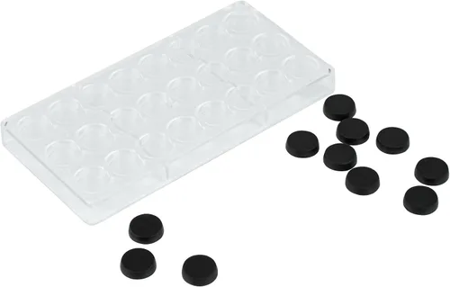 Miniatura 38 de Restaurantware Pastry Tek - Moldes de postre de 10.8 x 5.3 pulgadas, 10 moldes de cilindro rígido para chocolate, 24 cavidades, aptos