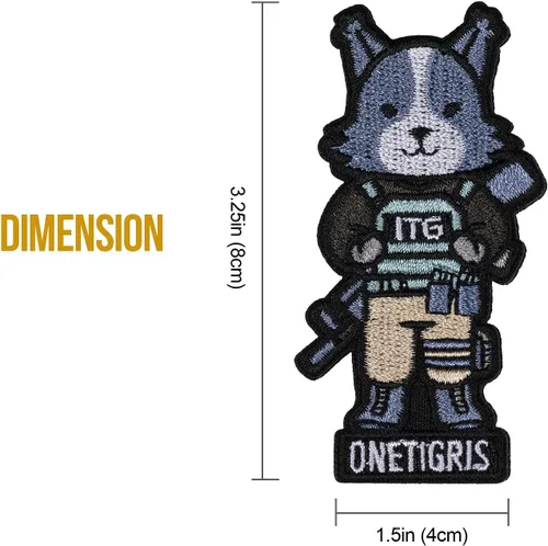 Miniatura 2 de OneTigris K9 Patch - Parche de moral para perro, arnés y correa para collar de chaleco (Collie de borde)