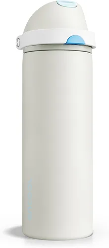 Miniatura 44 de ENCOOL Botella de agua aislada con popote, botella de agua de acero inoxidable con tapa de botón, a prueba de fugas y sin BPA, mantiene el frío Atún