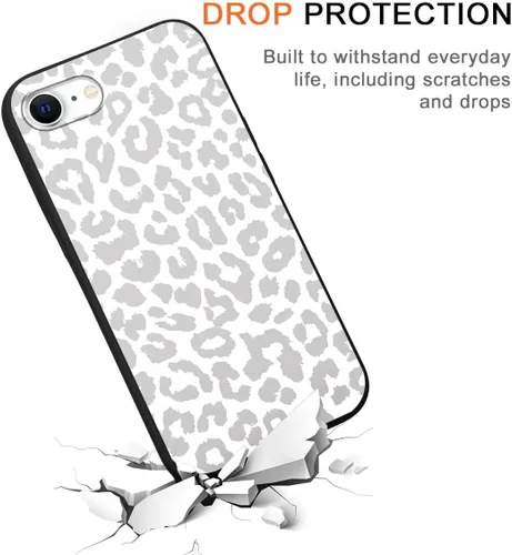 Miniatura 5 de Paquete de 2 fundas de teléfono con bonito estampado de guepardo para iPhone 7/8/SE 2020 / SE 2022 de 4.7 pulgadas, diseño de leopardo de lujo