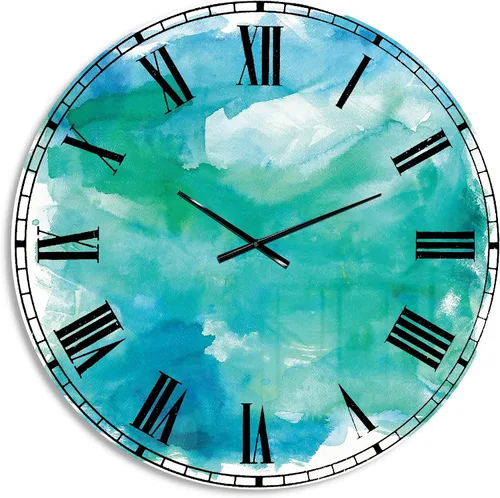 Miniatura 12 de DesignQ Reloj de pared con diseño de vaca y vida campestre para el hogar, dormitorio, baño, oficina, sala de estar