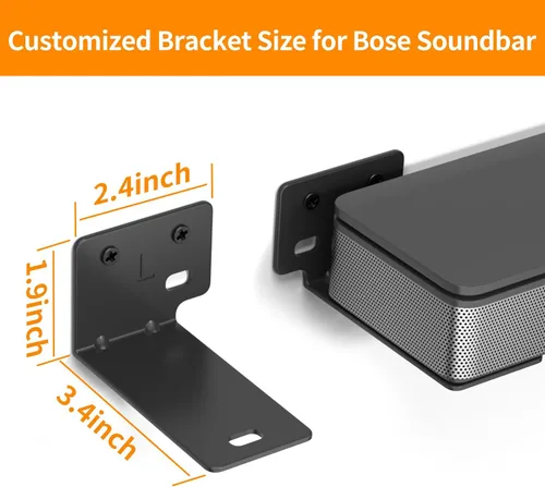 Miniatura 4 de tiebutie Soporte de pared para barra de sonido Bose WB-300 SoundTouch 300 300/500/550/600/700/900/950 Smart Ultra con kit de herramientas, soporte