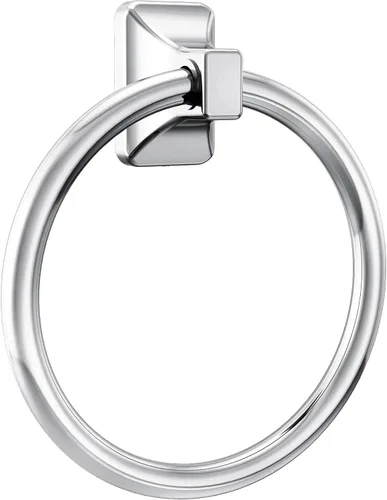 Moen Donnor Collection P5860 - Toallero de mano de baño contemporáneo cromado de 6.25 pulgadas de diámetro, montaje en pared