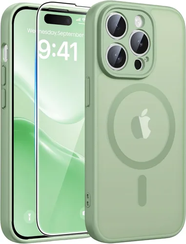 Miniatura 21 de FNTCASE Funda para iPhone 13 Pro: Fundas magnéticas translúcidas mate delgadas con protector de pantalla de vidrio templado