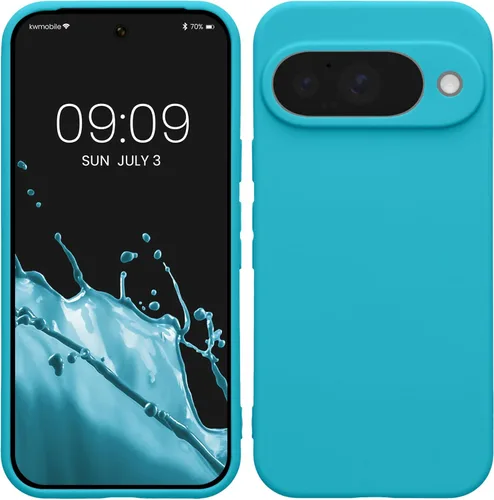 Miniatura 98 de kwmobile Funda compatible con Google Pixel 9 Pro - Funda protectora delgada de TPU para teléfono - Acabado mate suave - Negro mate