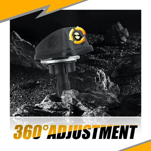 Miniatura 5 de Pack-2 Boquillas para limpiaparabrisas delantero de 0.31 pulgadas, kit de cabezal rociador ajustable de un solo orificio, repuesto de arandela