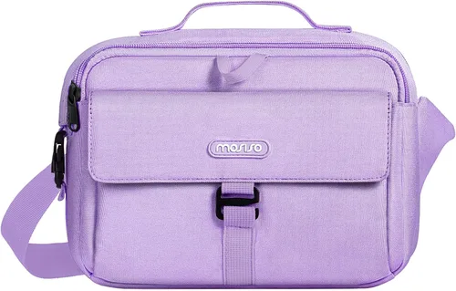 Miniatura 11 de MOSISO Bolsa de Hombro para Cámara Estuche Bolso Cruzado Bandolera, DSLR/SLR/Sin Espejo Compacto Acolchado Bolso de Mano para Fotografía con Rosa