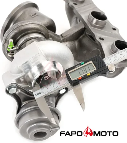 Miniatura 4 de FAPO MOTO 700HP Twin Turbos TD04 17T compatible con BMW N54 535i 135i Z4 X6 740i E60 E61 E82 E88 E89 F71 F01 F02 2008-2010 3.0L Actualización Billet
