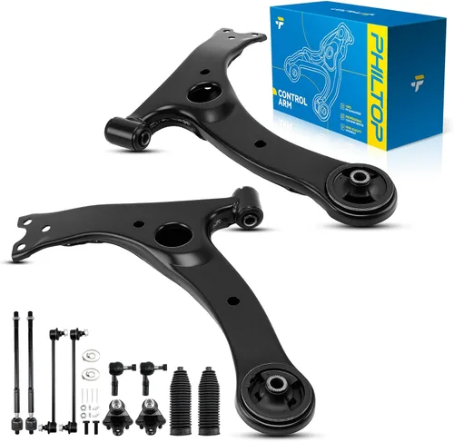 Miniatura 212 de PHILTOP Kit de suspensión delantera de 10 piezas, brazos de control inferiores con juntas de bola, eslabones de extremo de barra estabilizadora