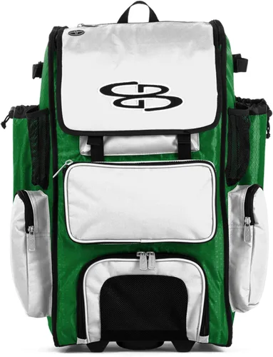 Miniatura 37 de Boombah Rolling Superpack - Bolsa para equipo de béisbol/sóftbol, varios colores, mango telescópico y capacidad para 4 murciélagos, versión
