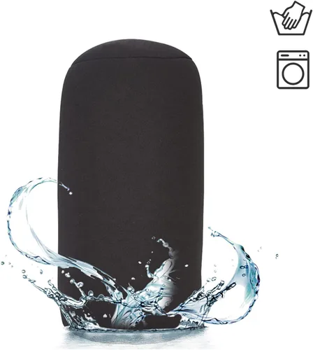 Miniatura 5 de Cómoda tela y microperlas de espuma, almohada de cuello de forma cómoda, almohada de espuma viscoelástica para el cuello, funda lavable para cama