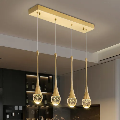 Miniatura 26 de ykolupty Candelabro Moderno de 138'', 20 Luces, Lámpara Colgante Moderna Negra, Candelabro Grande para Escalera, Vestíbulo, Sala de Estar, Negro