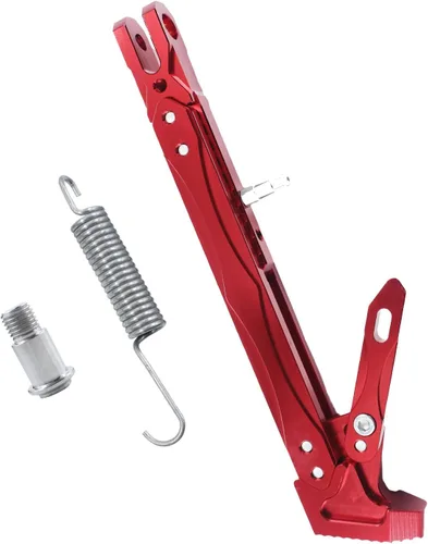 Miniatura 15 de Caballete de motocicleta universal ajustable con soporte lateral para pie, caballete de estacionamiento para motocicleta eléctrica, soporte lateral