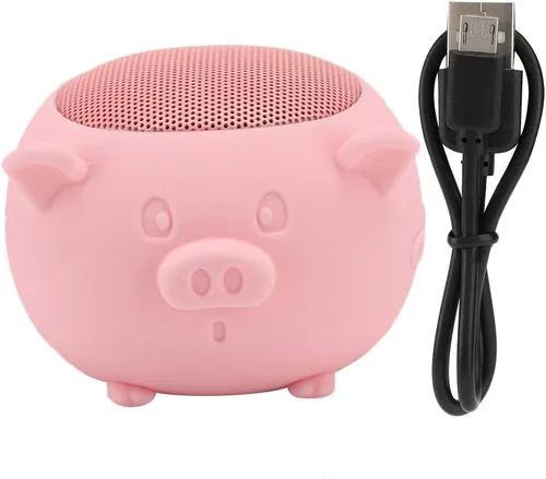 Miniatura 2 de Lindo altavoz Bluetooth, bonito cerdo mini altavoz portátil Bluetooth 5.0 micrófono integrado para decoración de escritorio, hogar, viajes, saliente