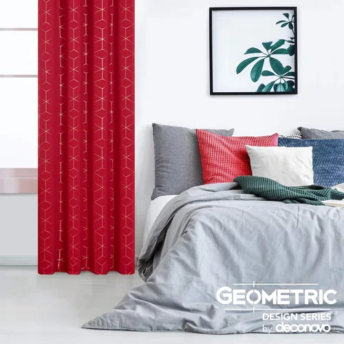 Miniatura 58 de Deconovo Cortinas opacas, aislamiento térmico y reducción de ruido, estampado de lámina de diamante – ojales en la parte superior, 2 paneles, Negro