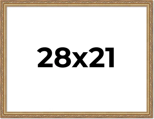 Miniatura 63 de Poster Palooza Marco de fotos de madera maciza ornamentada dorada de 3 x 3 pulgadas, ancho de moldeo de 1.25 pulgadas, con plexiglás acrílico UV