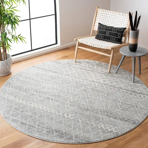 Miniatura 53 de SAFAVIEH Madison Collection - Alfombra decorativa de 2 x 3 pies, color marfil y carbón, diseño marroquí bohemio envejecido, no desprende pelusa