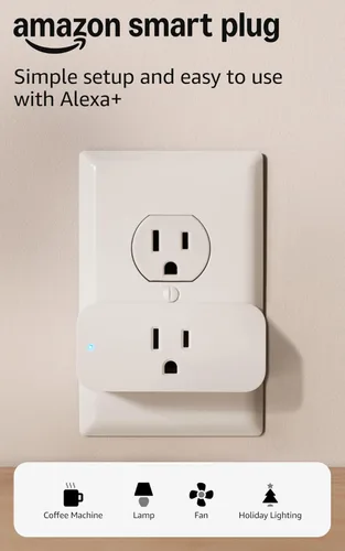 Amazon Smart Plug, Compatible con Alexa, Configuración fácil y un sinfín de posibilidades