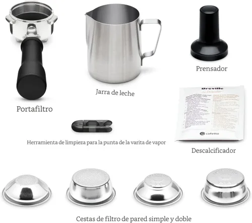 Miniatura 8 de Breville Bambino BES450BSS, máquina de café expreso de acero inoxidable cepillado