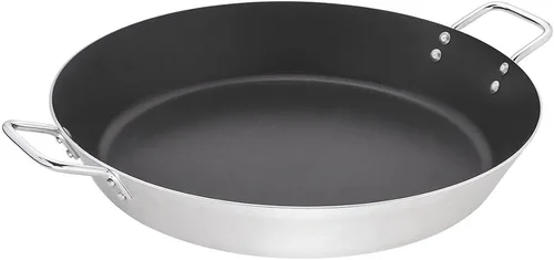 TRAMONTINA Paella comercial, 23.6 pulgadas (23.6 in), Starfron Plus, aluminio, revestimiento de teflón