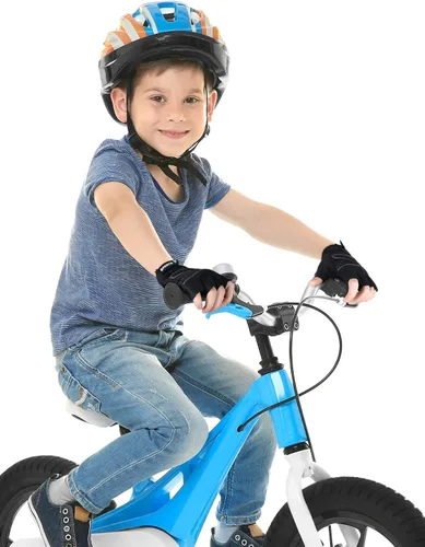 Miniatura 4 de SATINIOR - 3 pares de guantes de medio dedo para niños, guantes de ciclismo antideslizantes con gel, ajustables, para niñas y niños