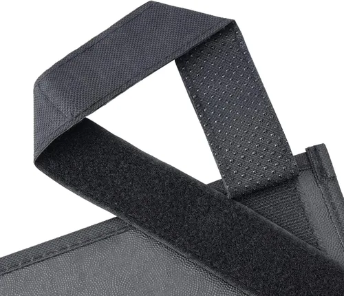 Miniatura 6 de Zafit Organizador colgante para mesita de noche, organizador de almacenamiento para revistas, teléfono, control remoto (4 bolsillos, negro)