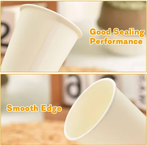 Miniatura 7 de Vumdua Paquete de 500 vasos de papel de baño de 3 onzas, tazas de café pequeñas sin fugas, mini vasos desechables para enjuague bucal, ideales