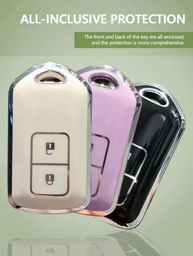 Miniatura 3 de ontto Funda para llavero de 3 botones para Toyota Camry Corolla Vios Reiz Highlander Crown Prado Yaris Remote Protección para llave de coche